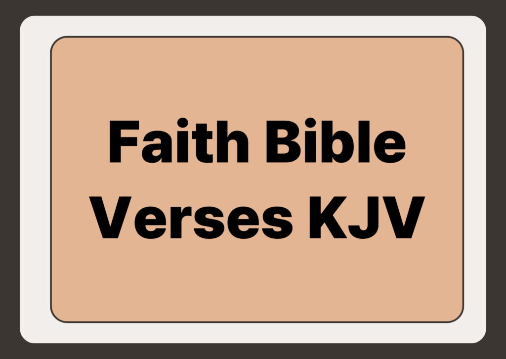 Faith Bible Verses
