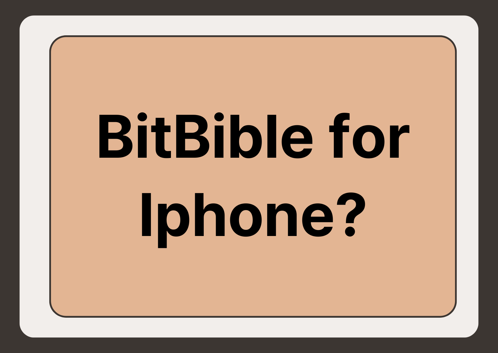 bitbible for iphone