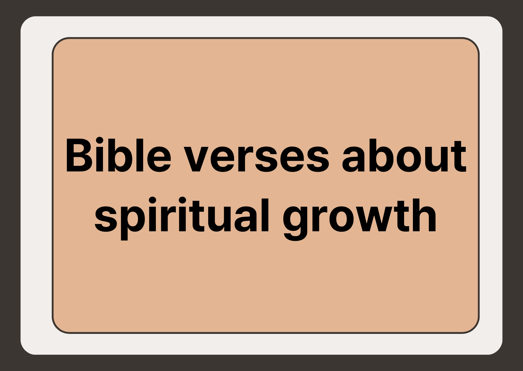 spiritual growth